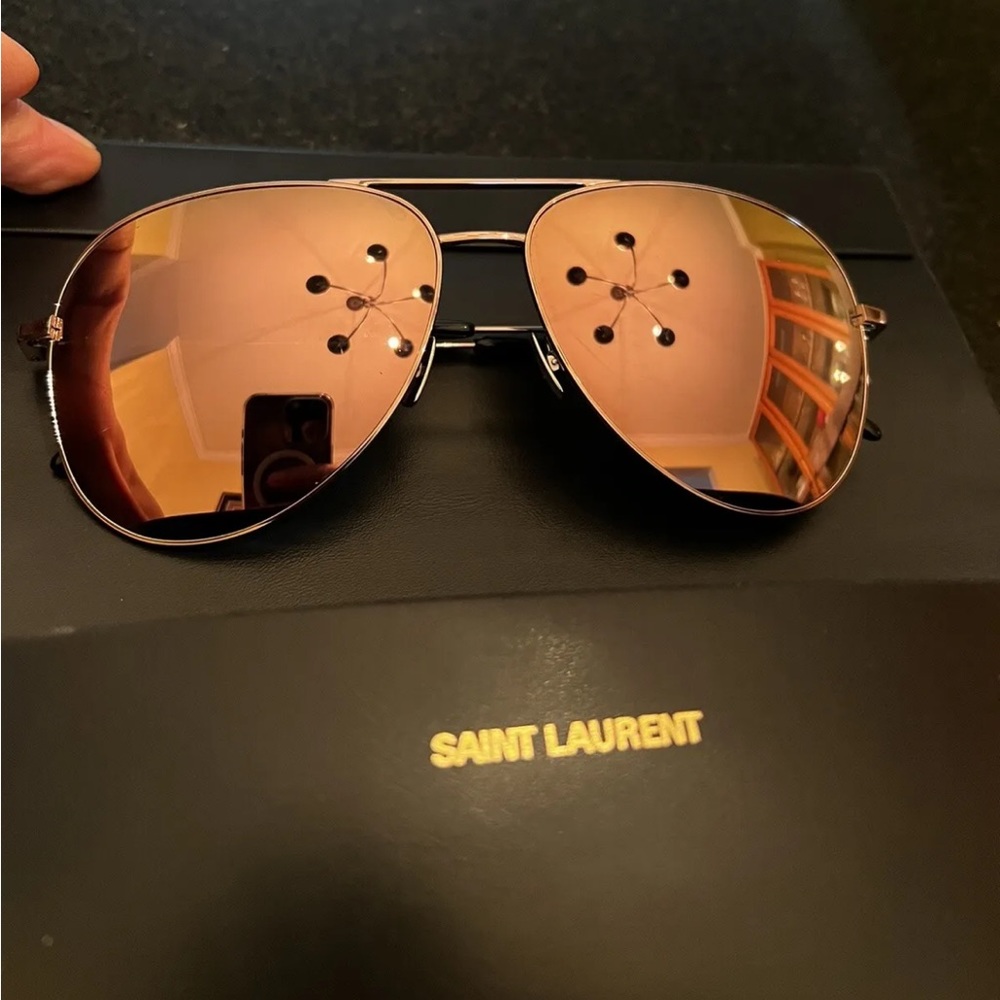Saint Laurent Paris Sunglasses (Rose gold) - Picture 2 of 16